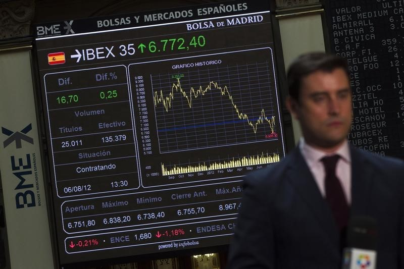 Рынок акций Испании закрылся падением, IBEX 35 снизился на 0,89%