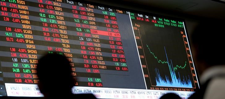 Рынок акций  Бразилии закрылся падением, Bovespa снизился на 0,84%