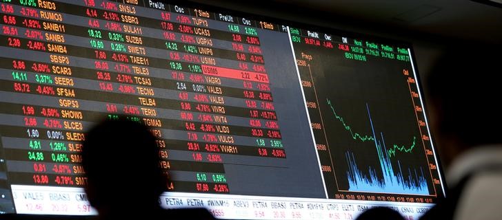 Рынок акций  Бразилии закрылся падением, Bovespa снизился на 1,33%